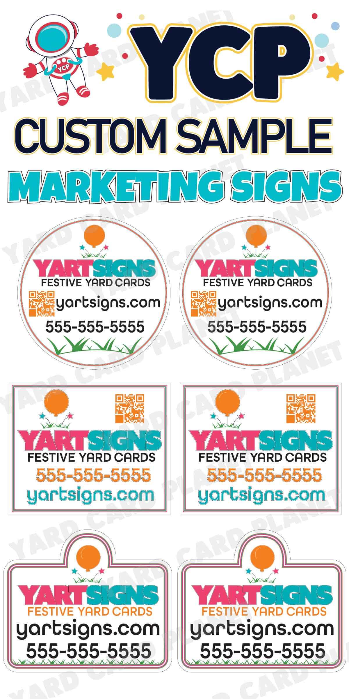 Custom Yard Card Business Marketing Signs Full Sheet