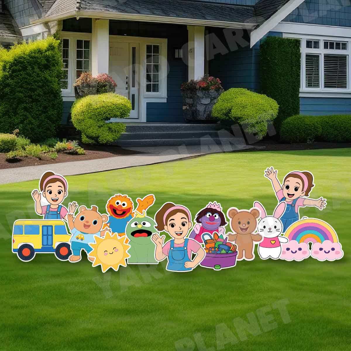 Rachel and Friends Yard Card Flair Set