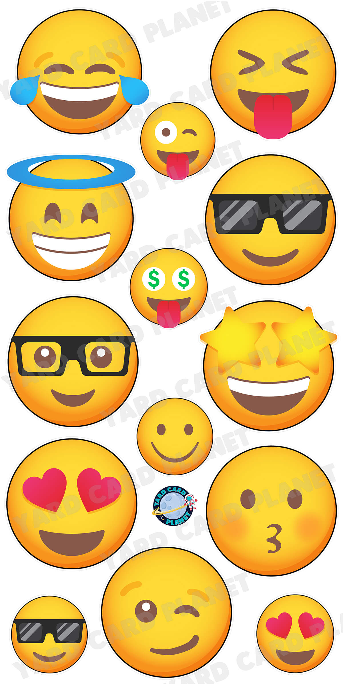 Emojis Yard Card Flair Set - Part 3