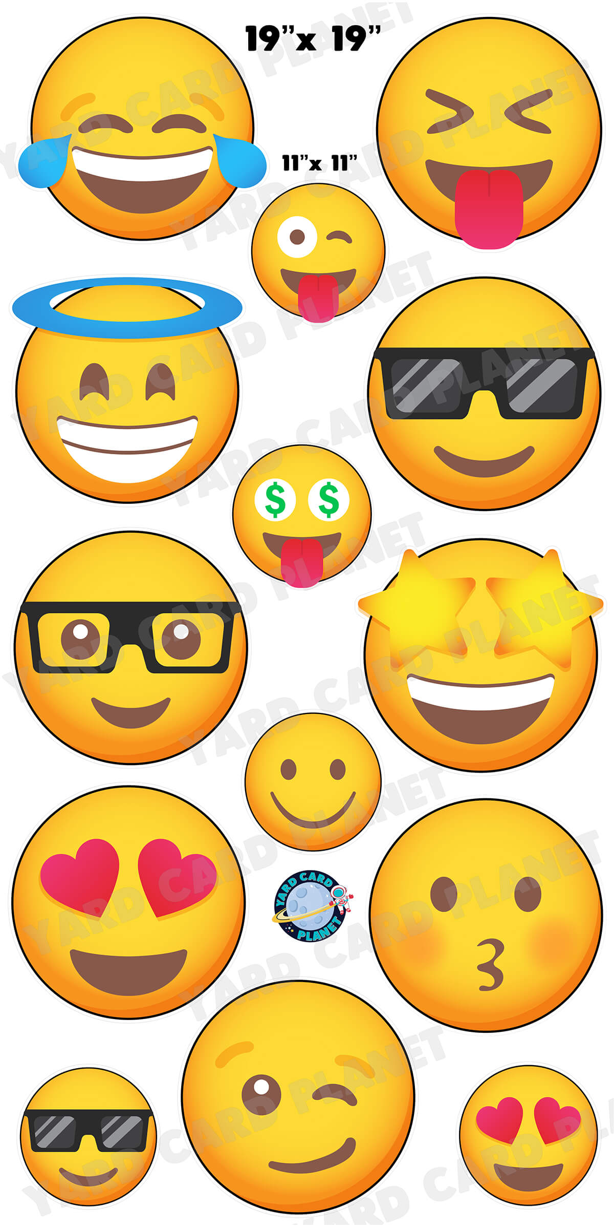 Emojis Yard Card Flair Set - Part 3