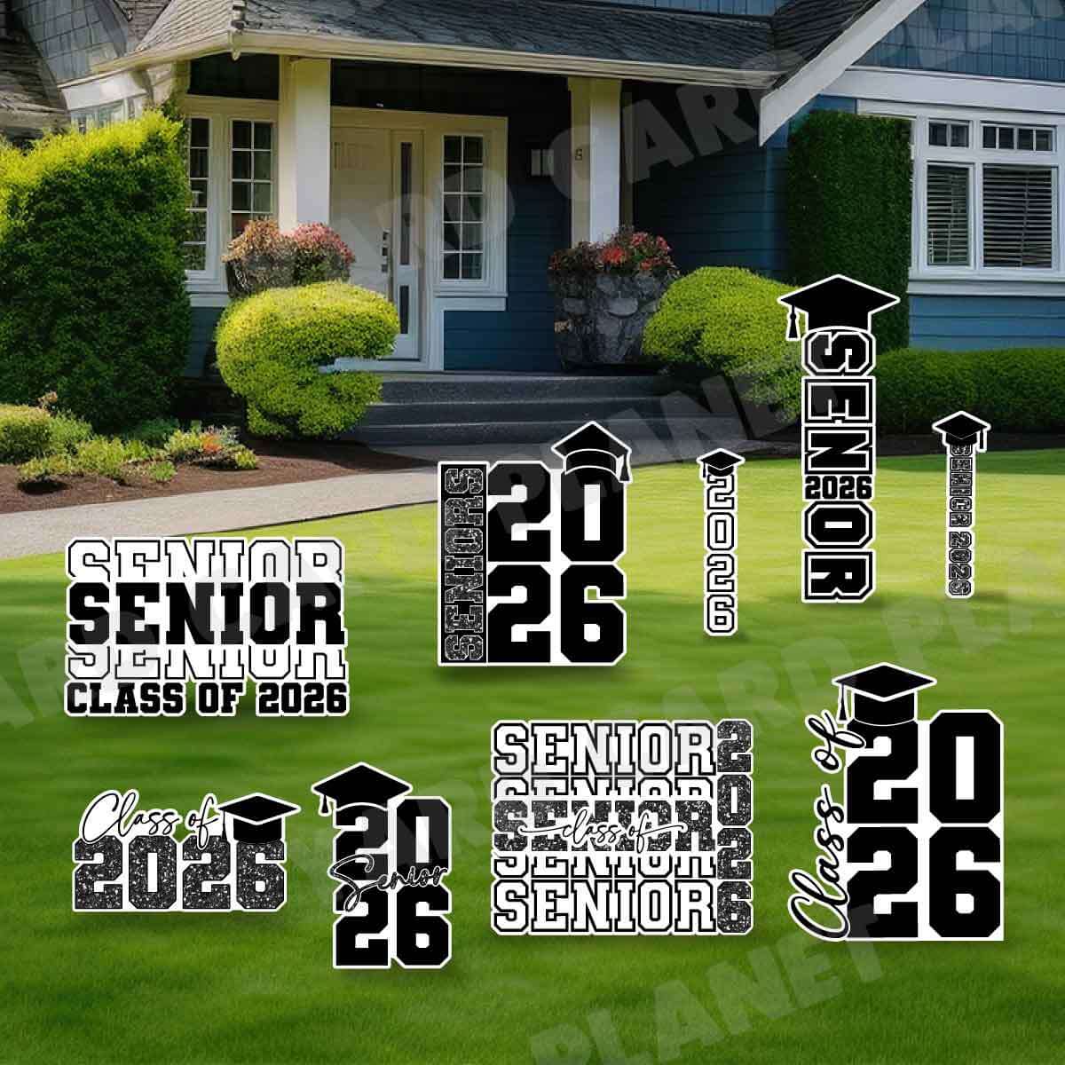 Senior Graduation Signs Yard Card Flair Set - Part 1