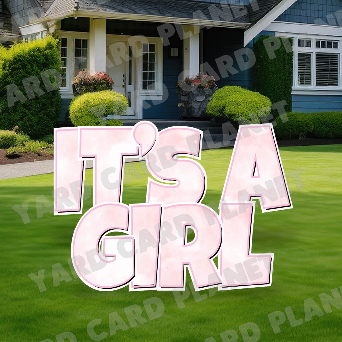It's A Girl EZ Quick Yard Card Set