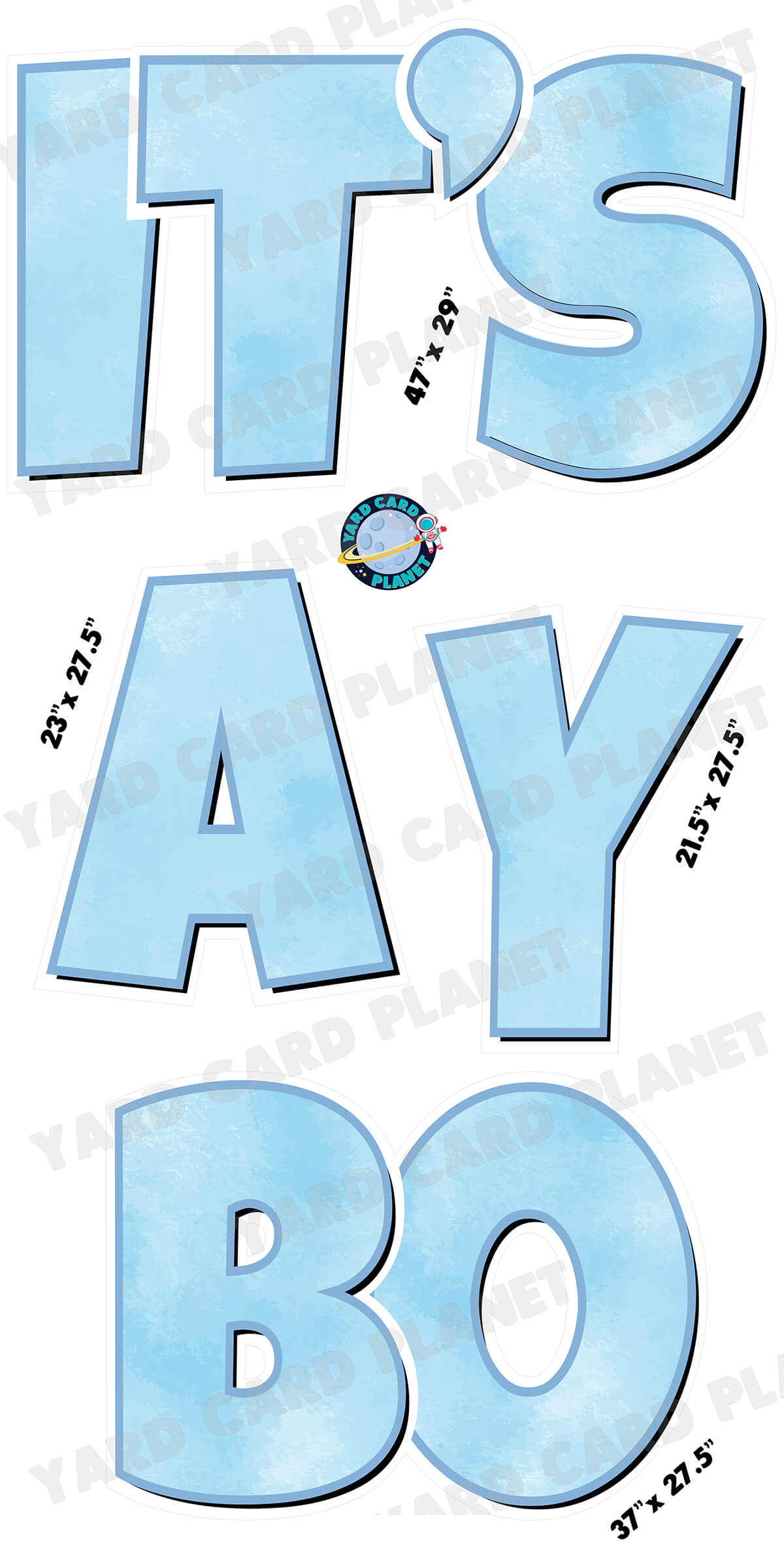 It's A Boy EZ Quick Yard Card Set