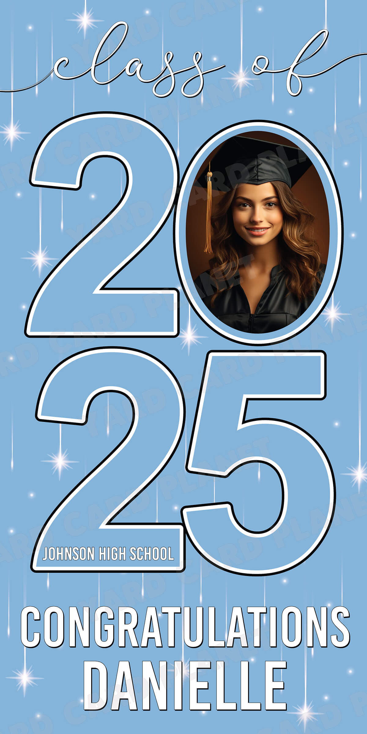 Class of 2026 Graduation Congratulations Vertical Vinyl Banner (Available in Multiple Colors and Sizes)