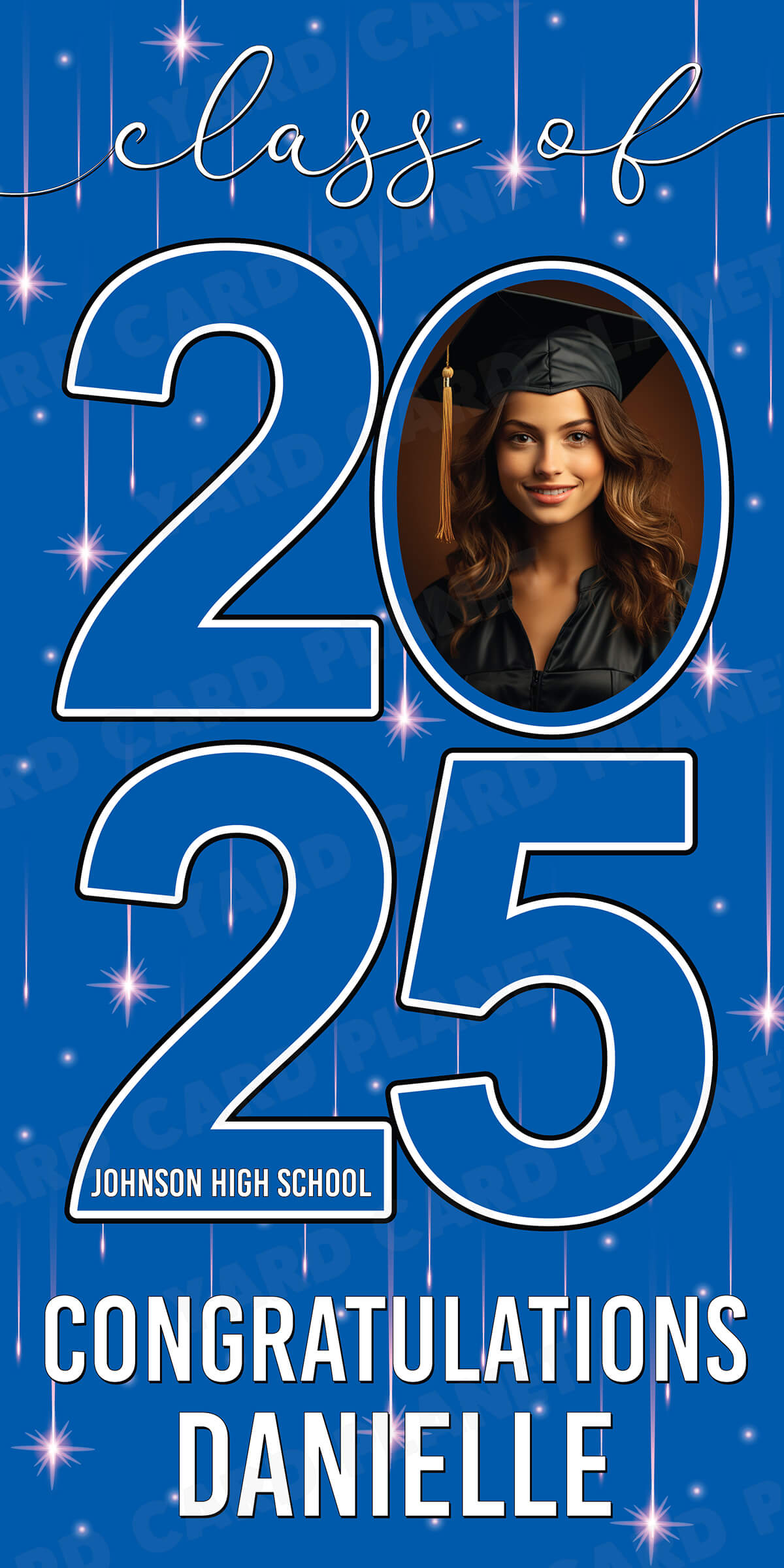 Class of 2026 Graduation Congratulations Vertical Vinyl Banner (Available in Multiple Colors and Sizes)