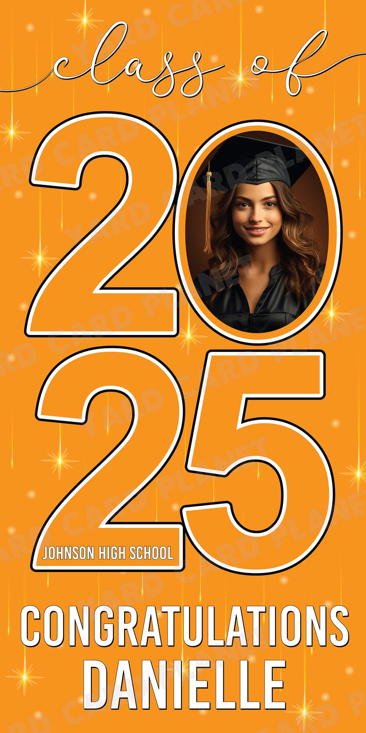 Class of 2026 Graduation Congratulations Vertical Vinyl Banner (Available in Multiple Colors and Sizes)