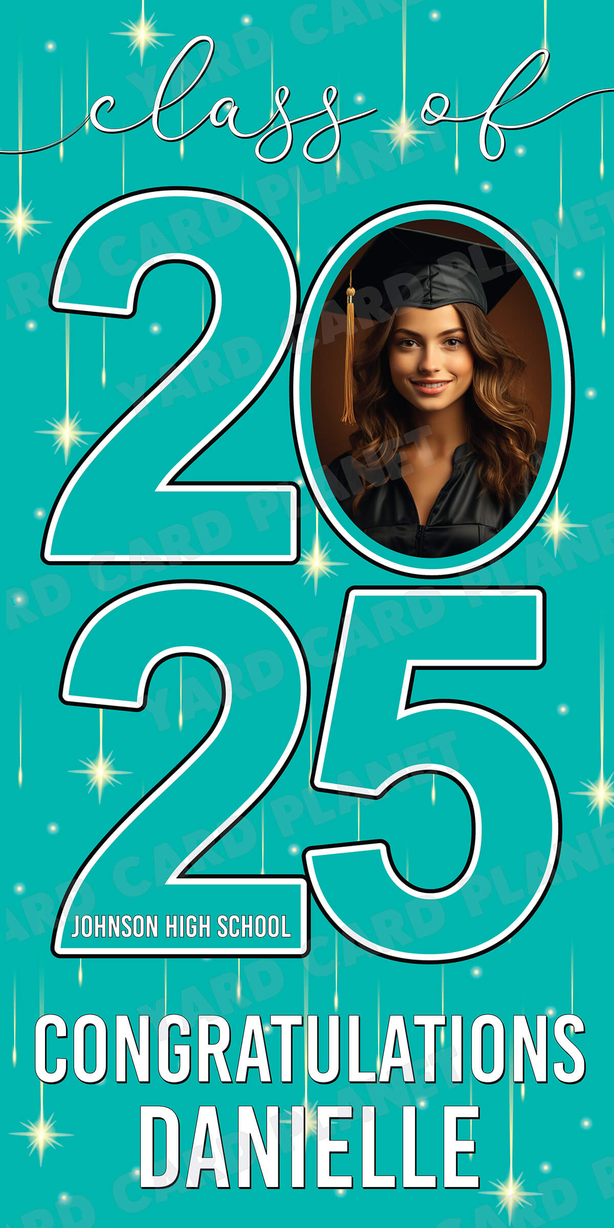 Class of 2026 Graduation Congratulations Vertical Vinyl Banner (Available in Multiple Colors and Sizes)