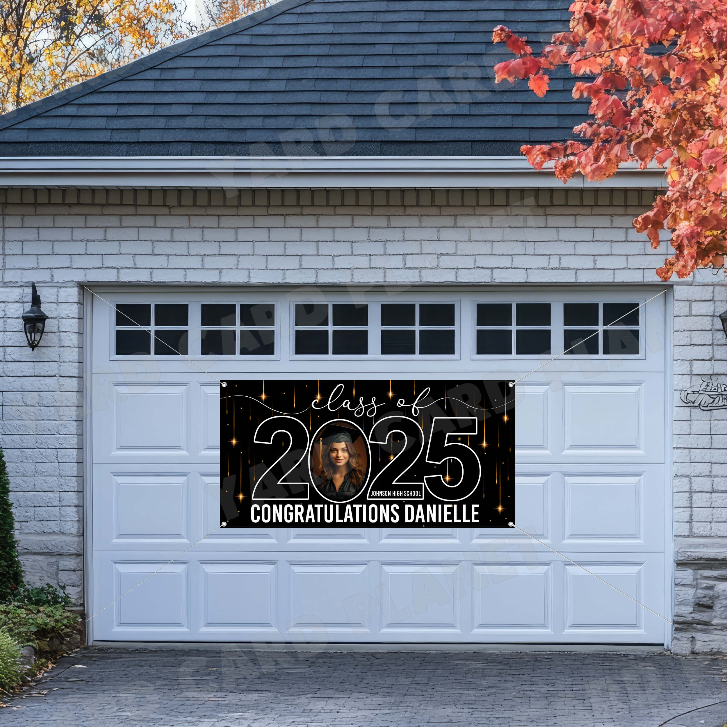 Class of 2025 Graduation Congratulations Horizontal Vinyl Banner (Available in Multiple Colors and Sizes)