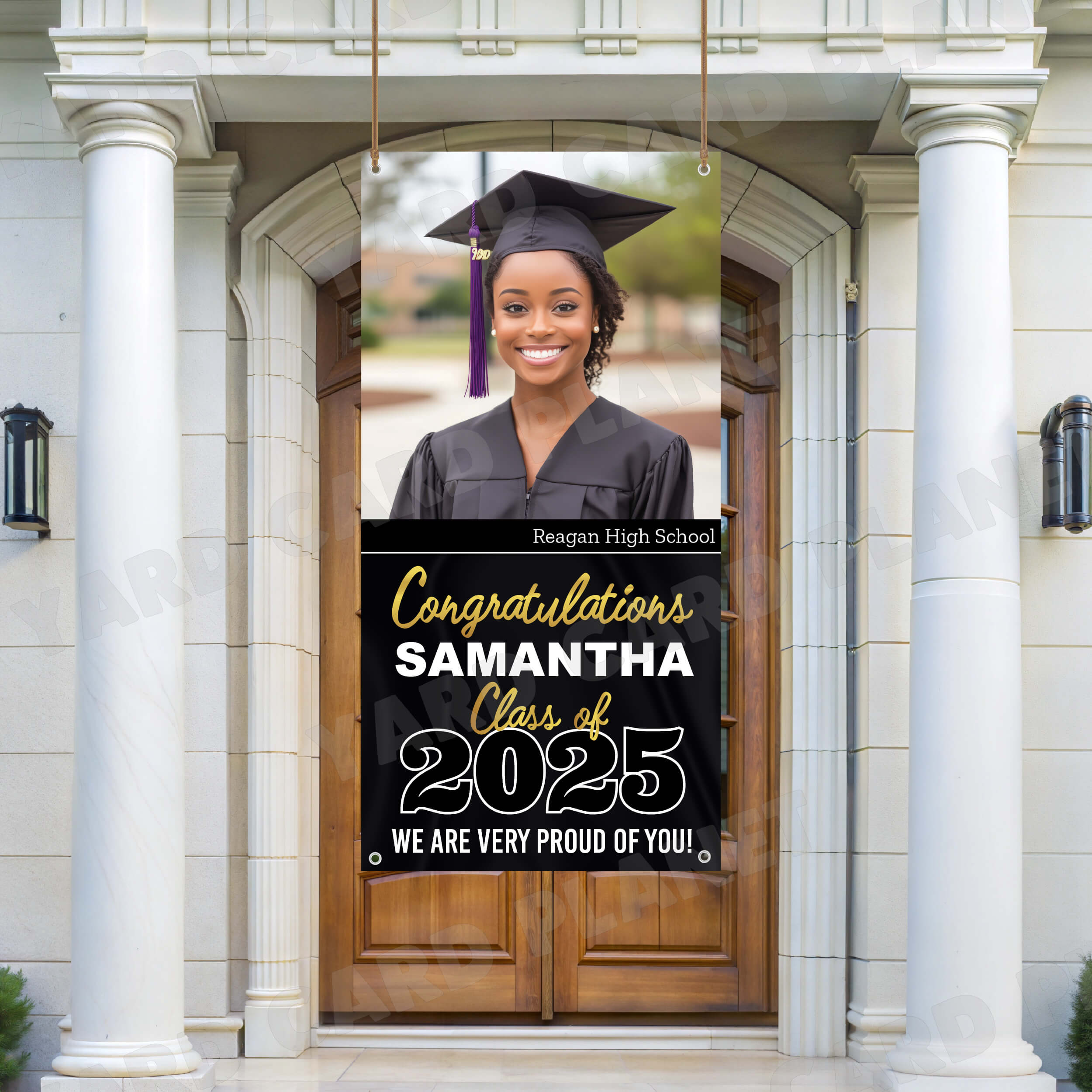 Class of 2025 Graduation Prestige Vertical Vinyl Banner (Available in Multiple Colors and Sizes)
