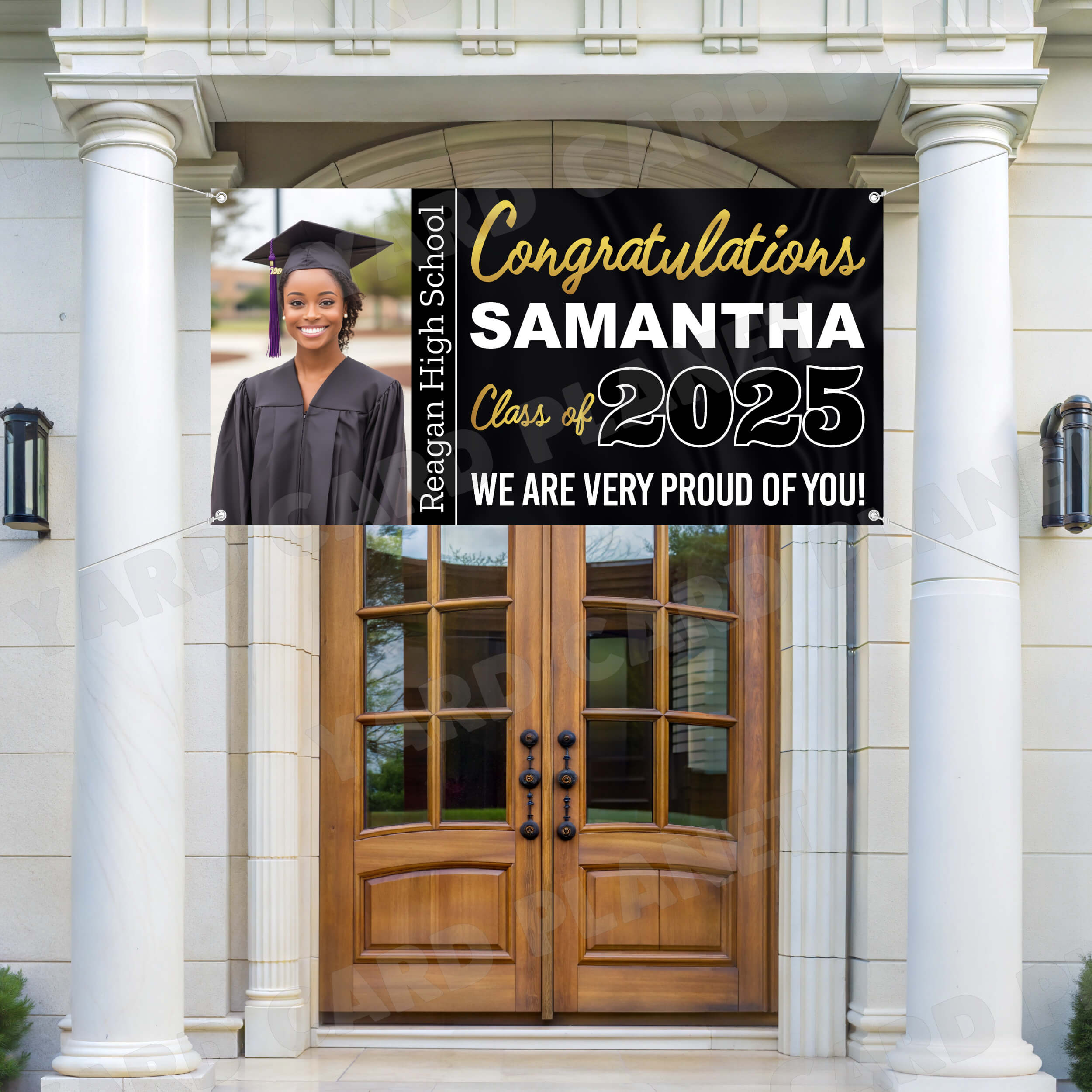 Class of 2025 Graduation Prestige Horizontal Vinyl Banner (Available in Multiple Colors and Sizes)