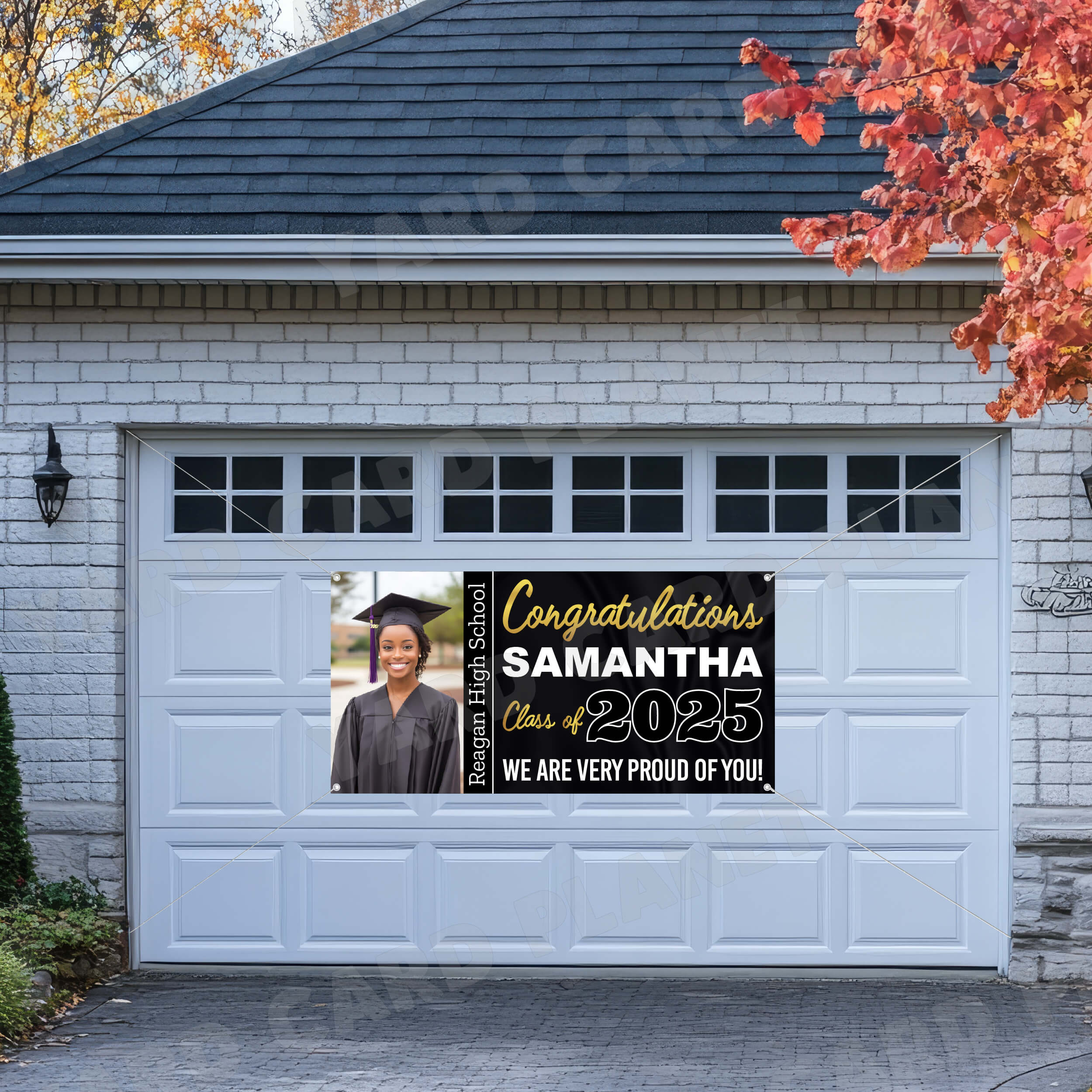 Class of 2025 Graduation Prestige Horizontal Vinyl Banner (Available in Multiple Colors and Sizes)