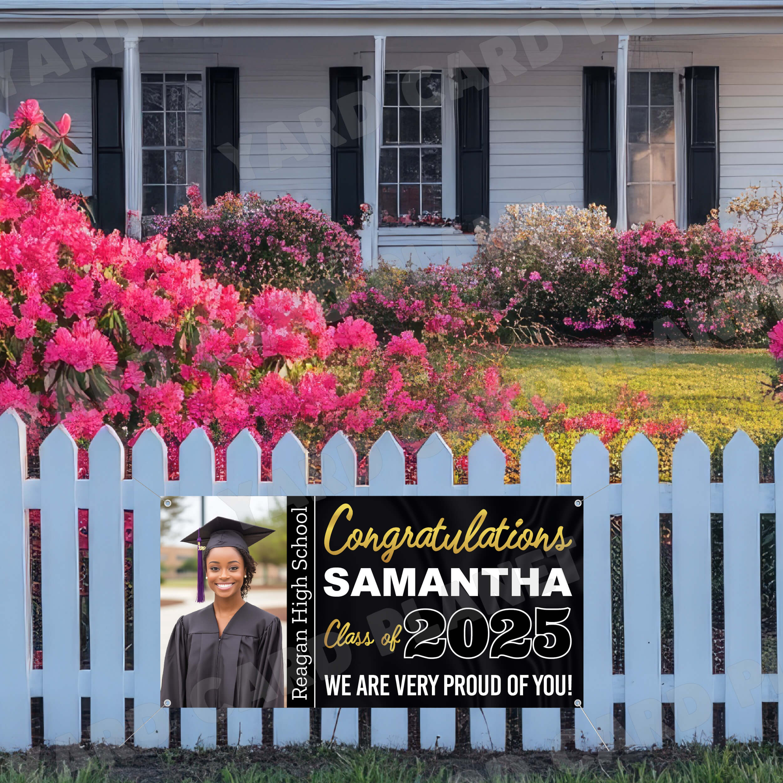 Class of 2025 Graduation Prestige Horizontal Vinyl Banner (Available in Multiple Colors and Sizes)