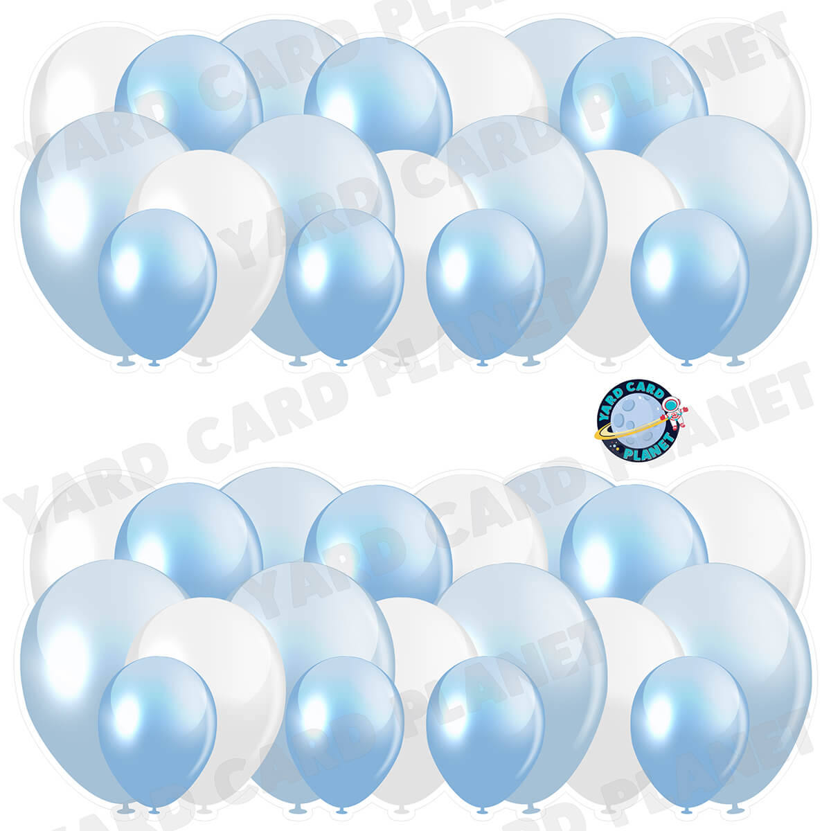 Blue Marble hot Flair Gift Boxes & Balloons Yard Cards (F500HS)