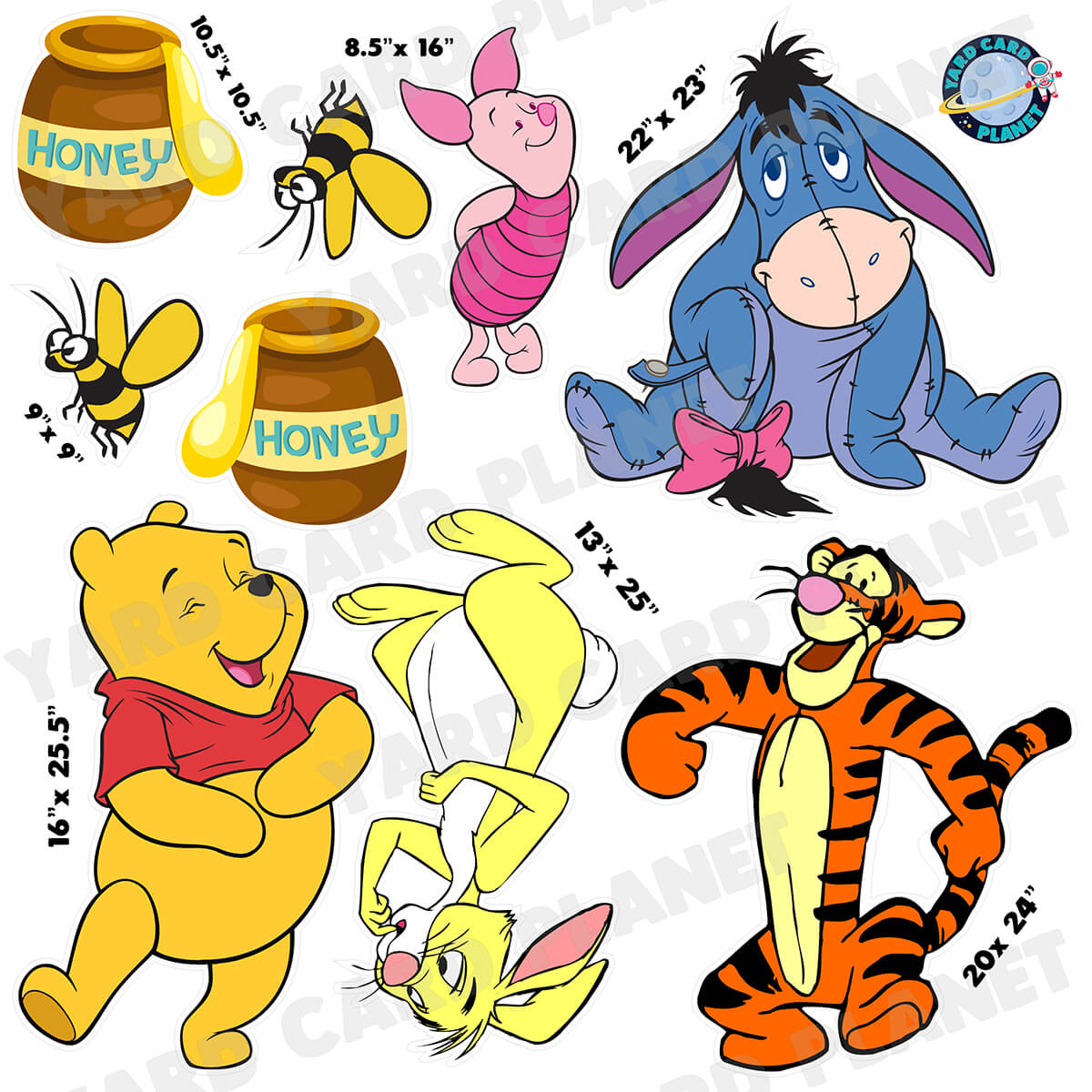 Whimsical Forest Friends Half Sheet Yard Card Flair Set