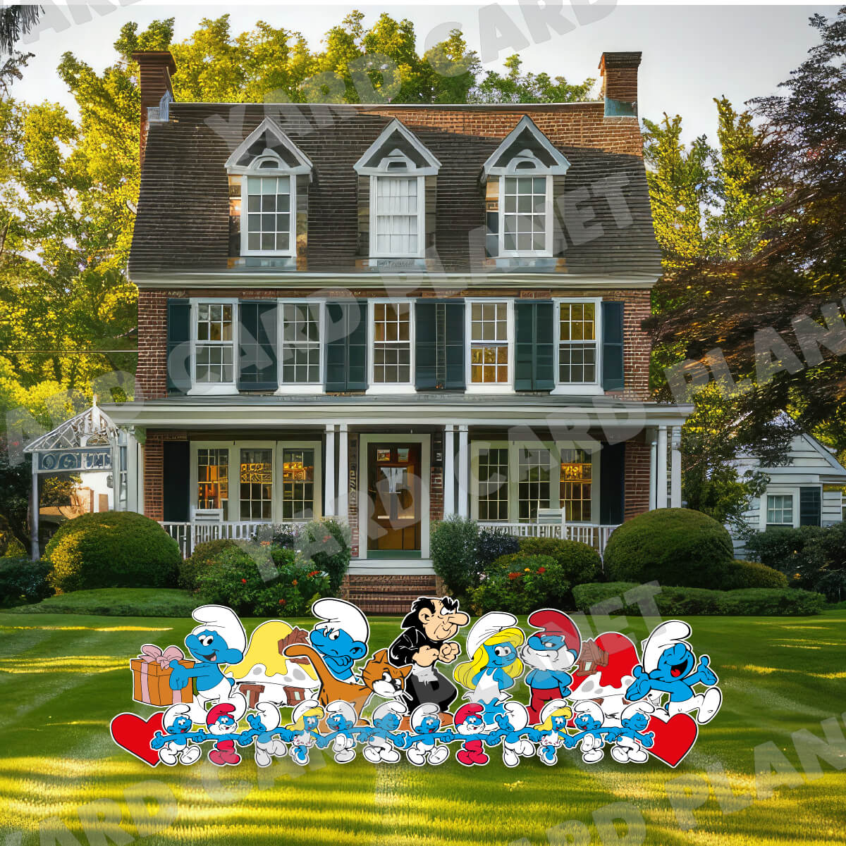 Blue Forest Friends Yard Card Flair Set