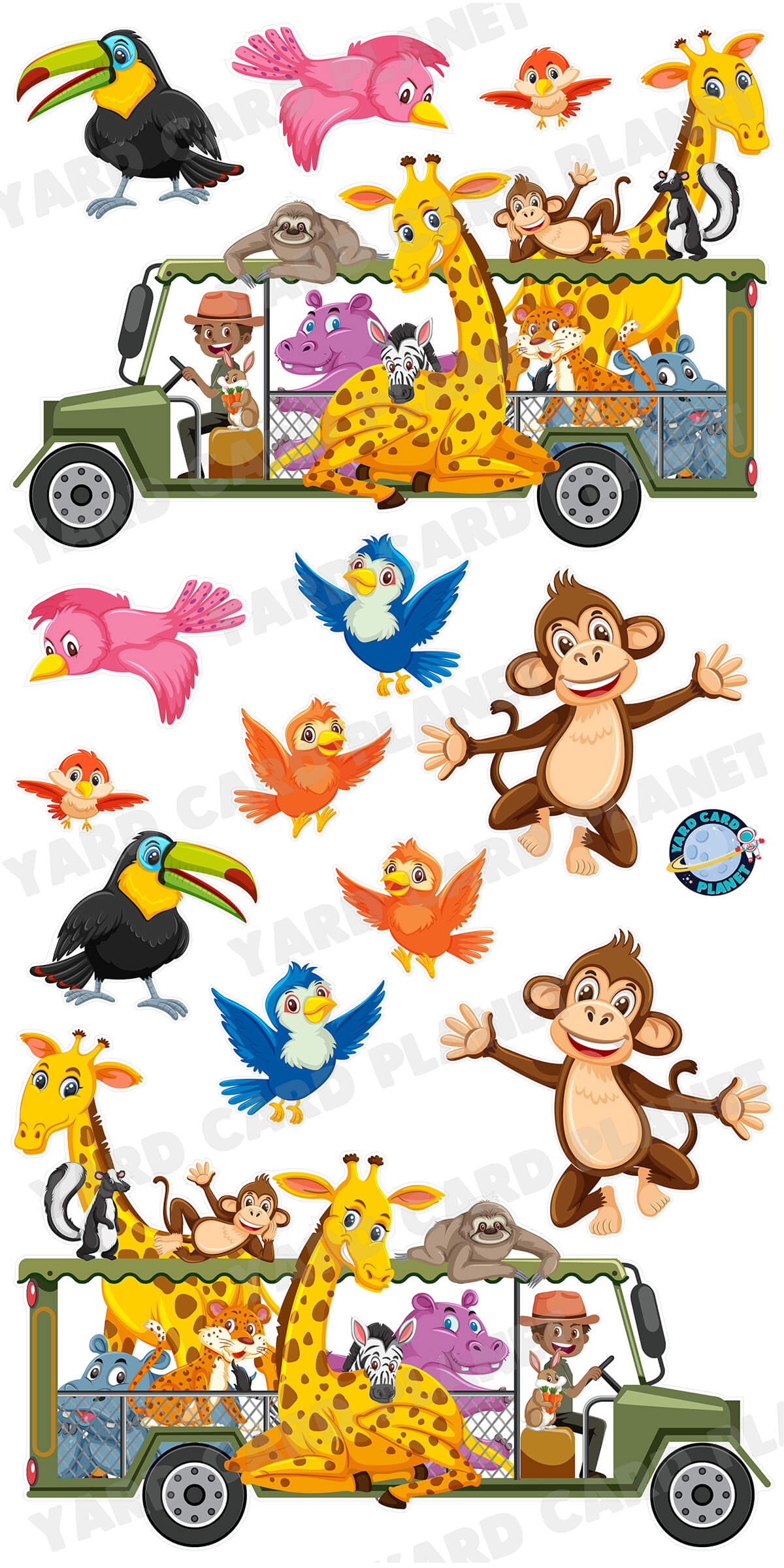 Wild Safari Yard Card Flair Set - Part 1