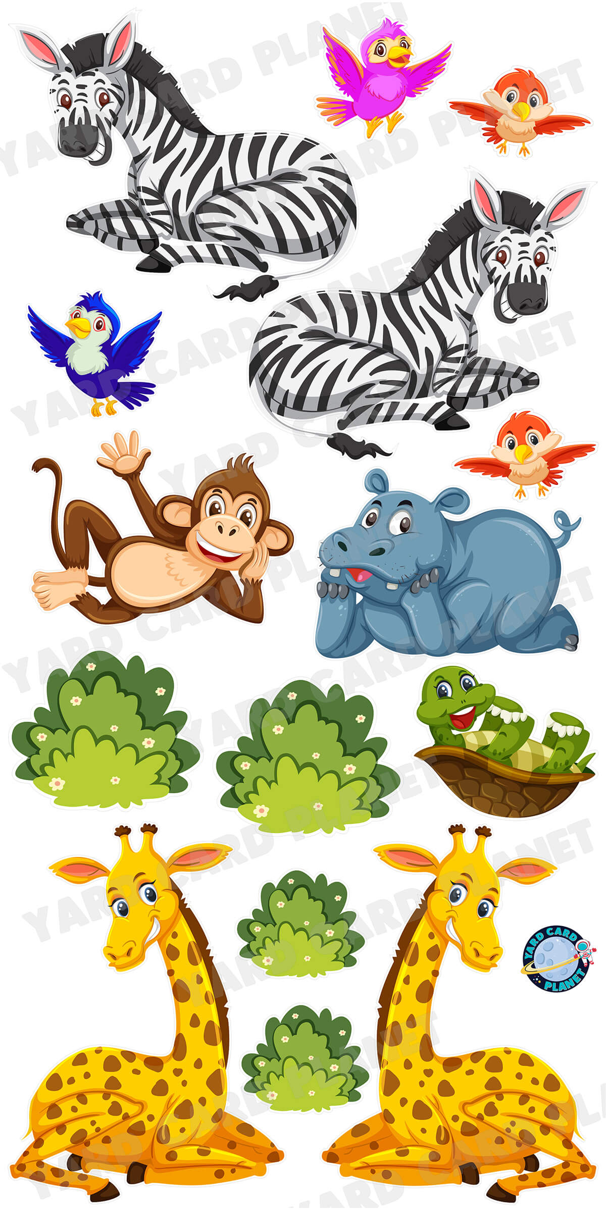 Wild Safari Yard Card Flair Set - Part 2
