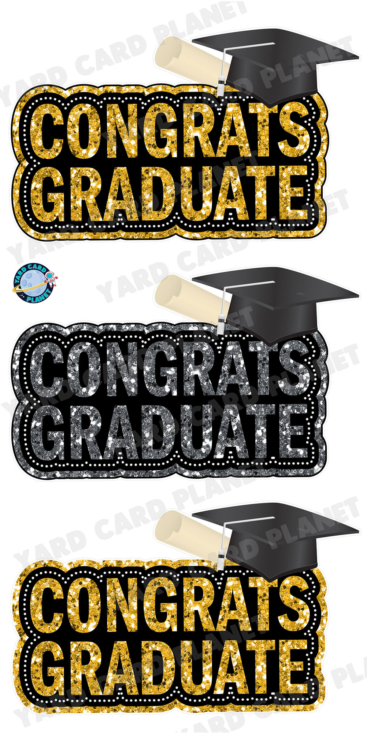 Class of 2024 EZ Quick Set, Graduation Signs and Yard Card Flair Set