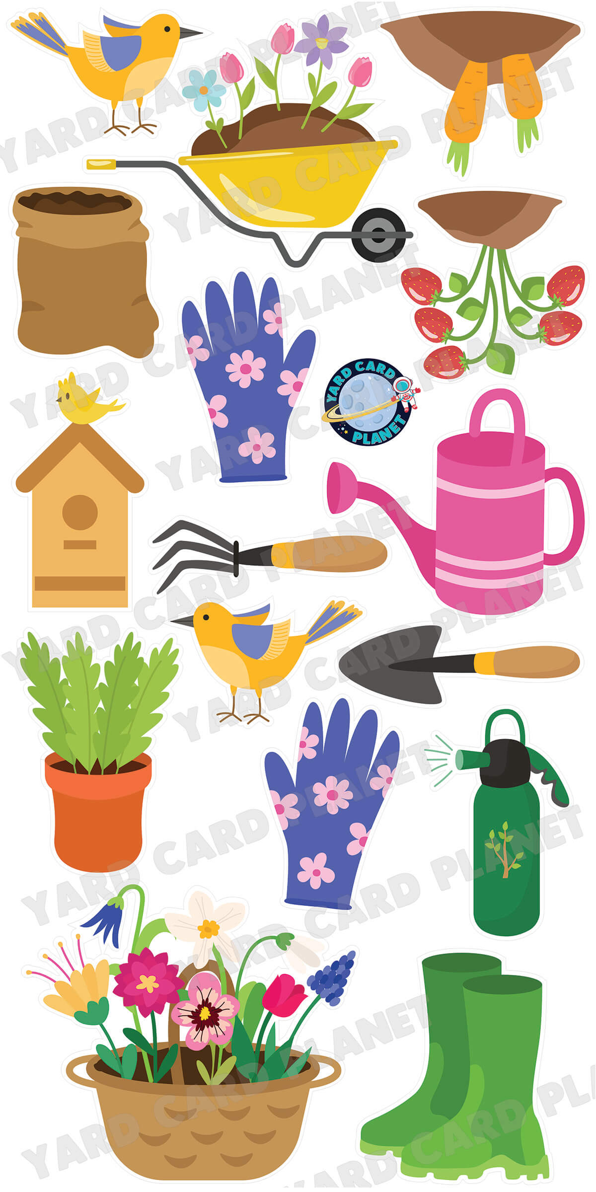 How Does Your Garden Grow Yard Card Flair Set