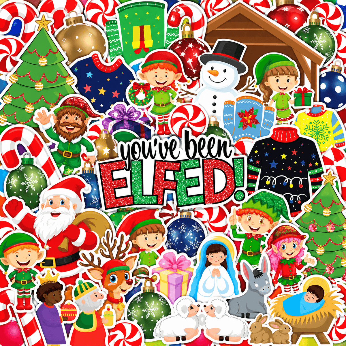 Christmas Yard Card Flair Sets