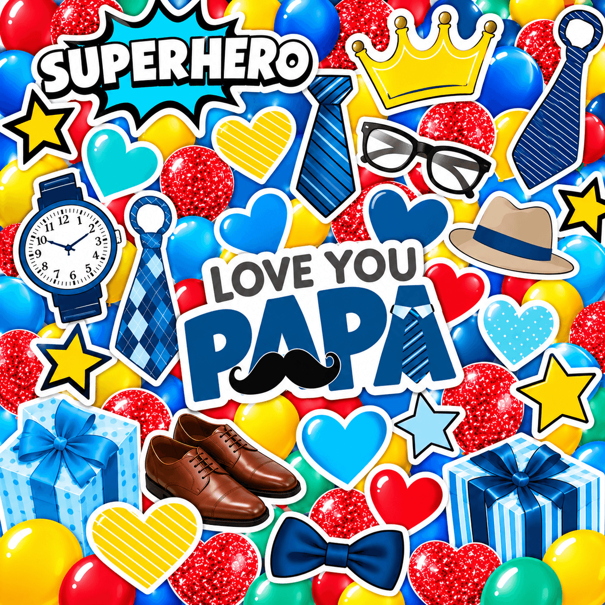 Father's Day Yard Card Flair Set
