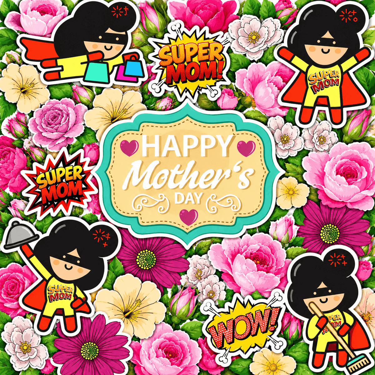 Mother's Day Yard Card Flair Sets