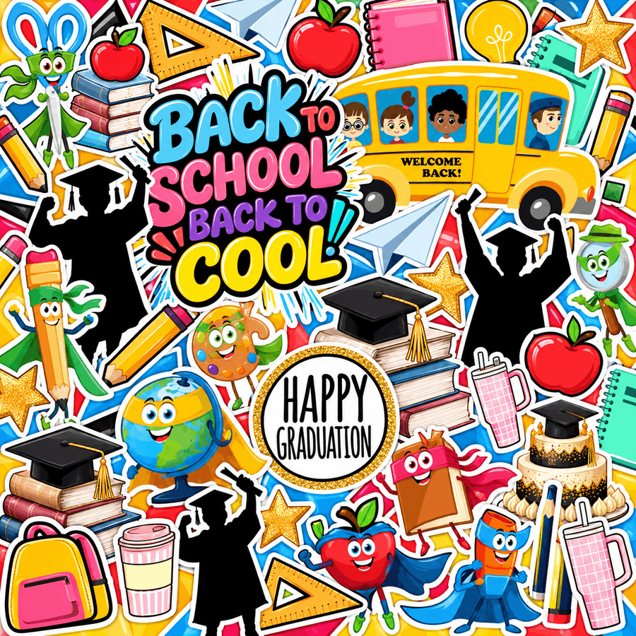 School and Graduation Half Sheet Sets