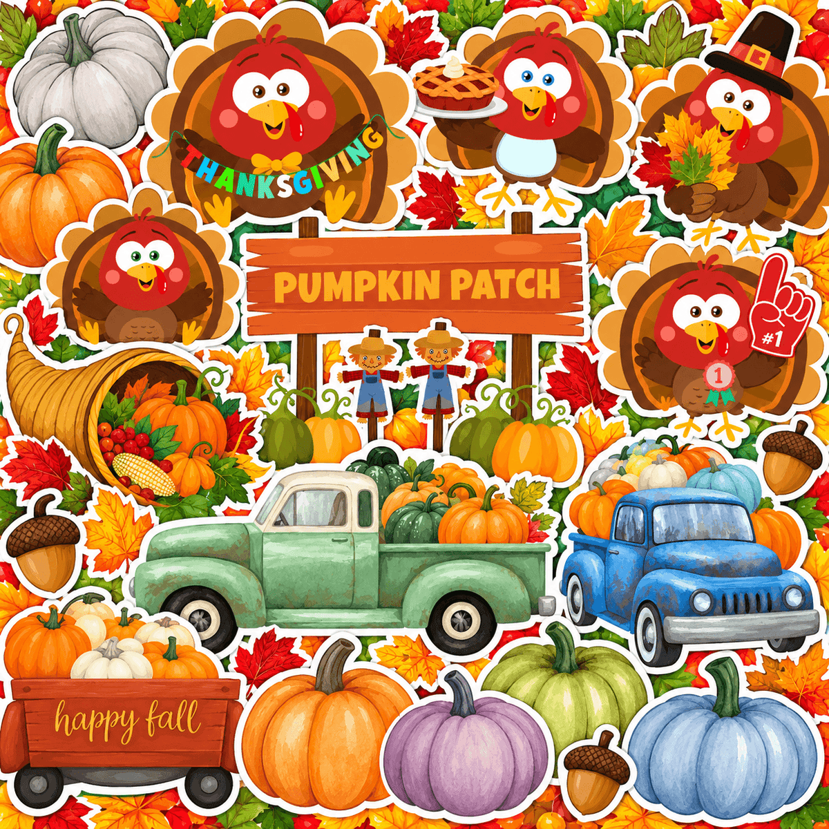 Thanksgiving and Fall Yard Card Flair Sets