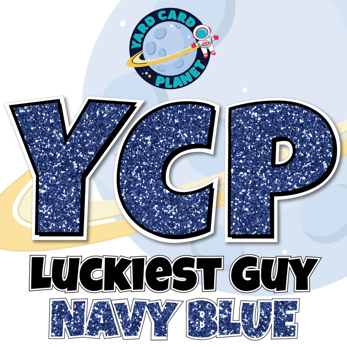 12" Luckiest Guy 41 pc. Letters and Symbols Set in Glitter Pattern