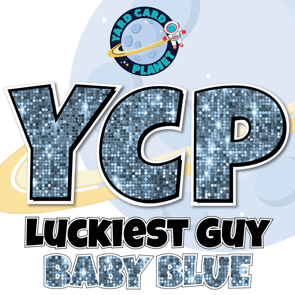 23" Luckiest Guy Letters, Numbers and Symbols - 91 pc. - Pro Set in Sequin Pattern