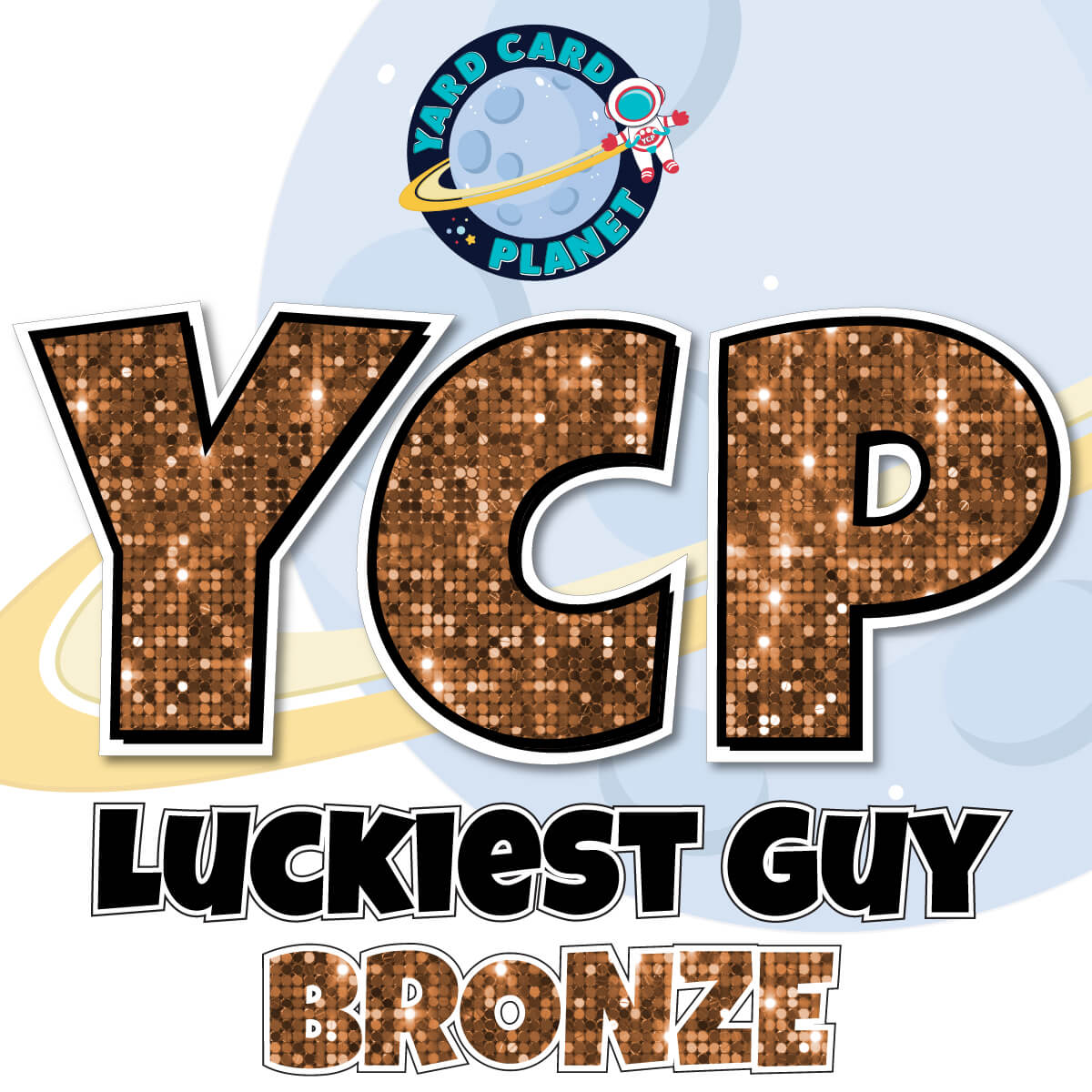 23" Luckiest Guy Letters, Numbers and Symbols - 91 pc. - Pro Set in Sequin Pattern