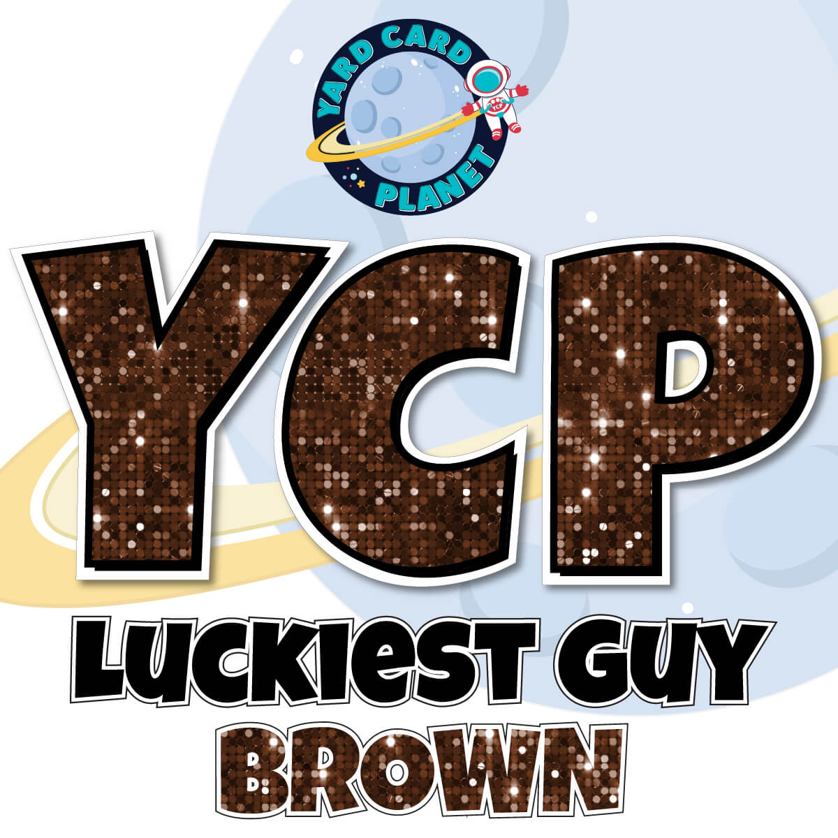 23" Luckiest Guy Letters, Numbers and Symbols - 91 pc. - Pro Set in Sequin Pattern