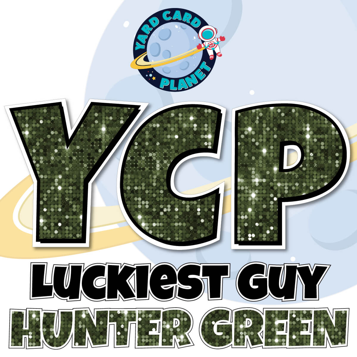 23" Luckiest Guy Letters, Numbers and Symbols - 91 pc. - Pro Set in Sequin Pattern