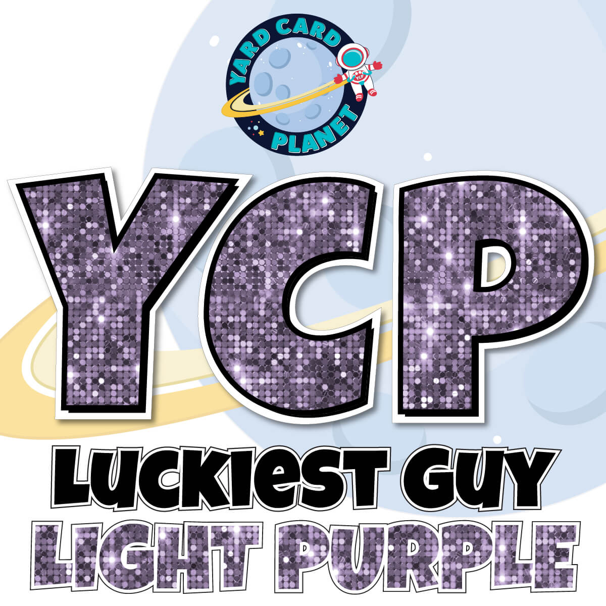 23" Luckiest Guy Letters, Numbers and Symbols - 91 pc. - Pro Set in Sequin Pattern