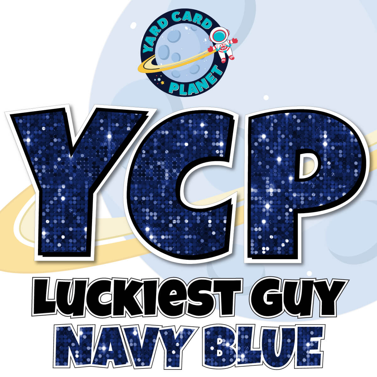 23" Luckiest Guy Letters, Numbers and Symbols - 91 pc. - Pro Set in Sequin Pattern