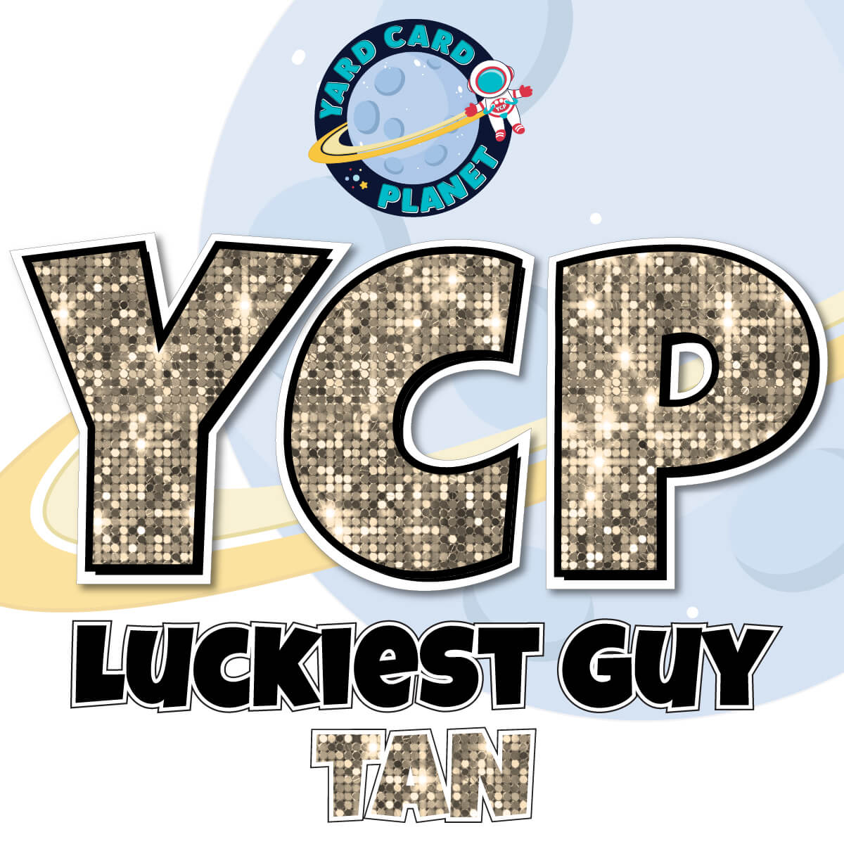 23" Luckiest Guy Letters, Numbers and Symbols - 91 pc. - Pro Set in Sequin Pattern