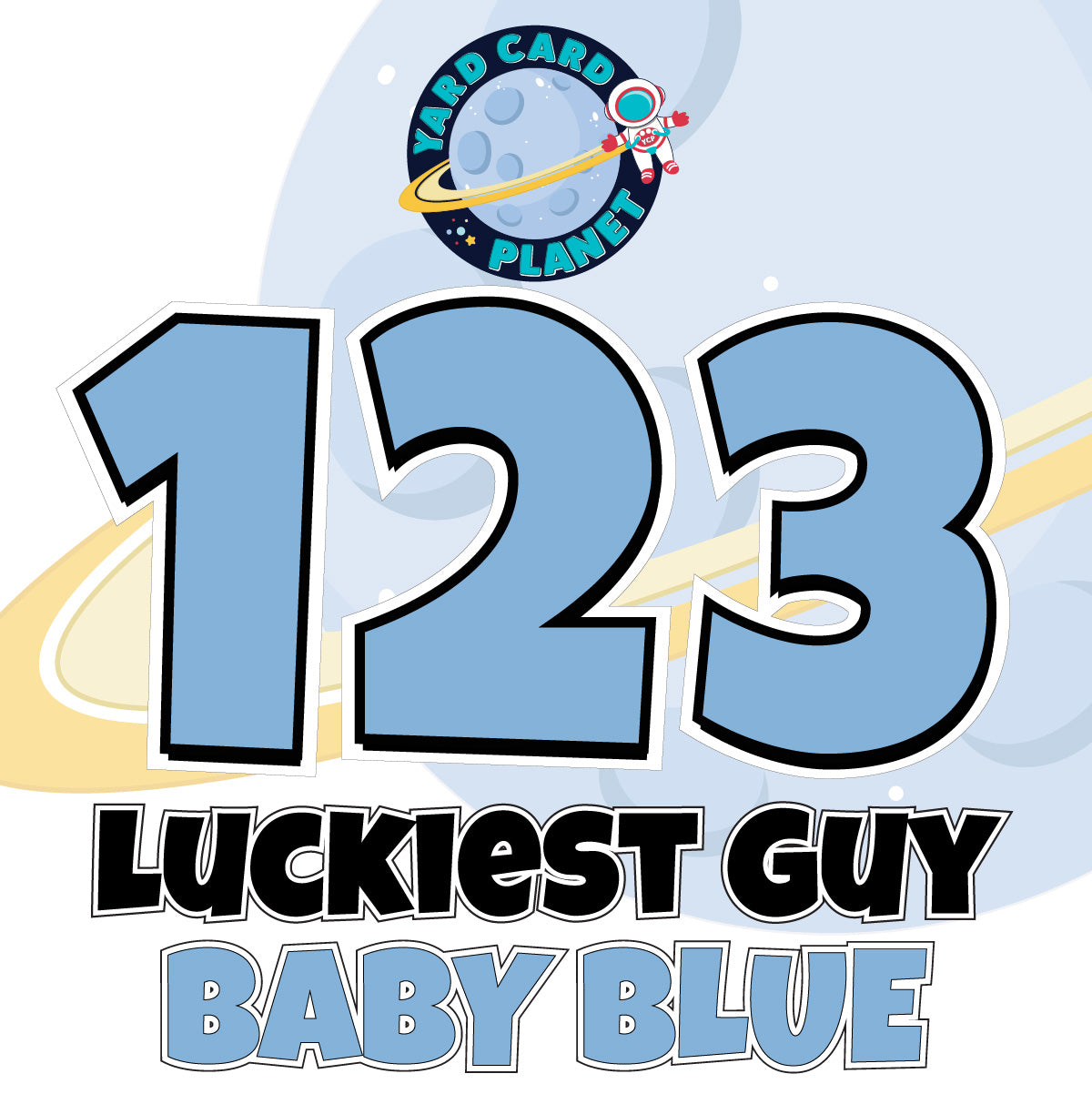 23" Luckiest Guy 27 pc. Number Set in Solid Colors