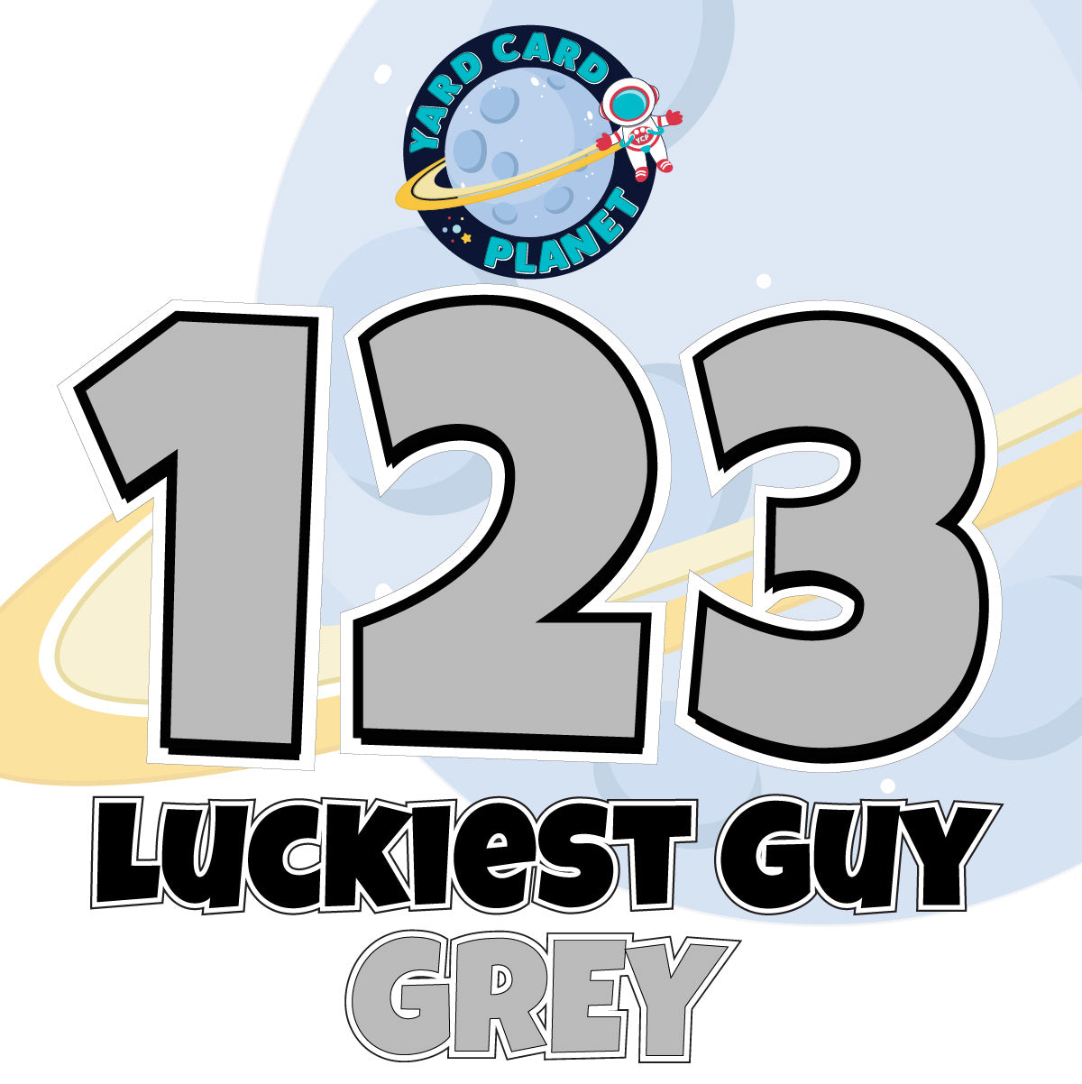 23" Luckiest Guy 27 pc. Number Set in Solid Colors