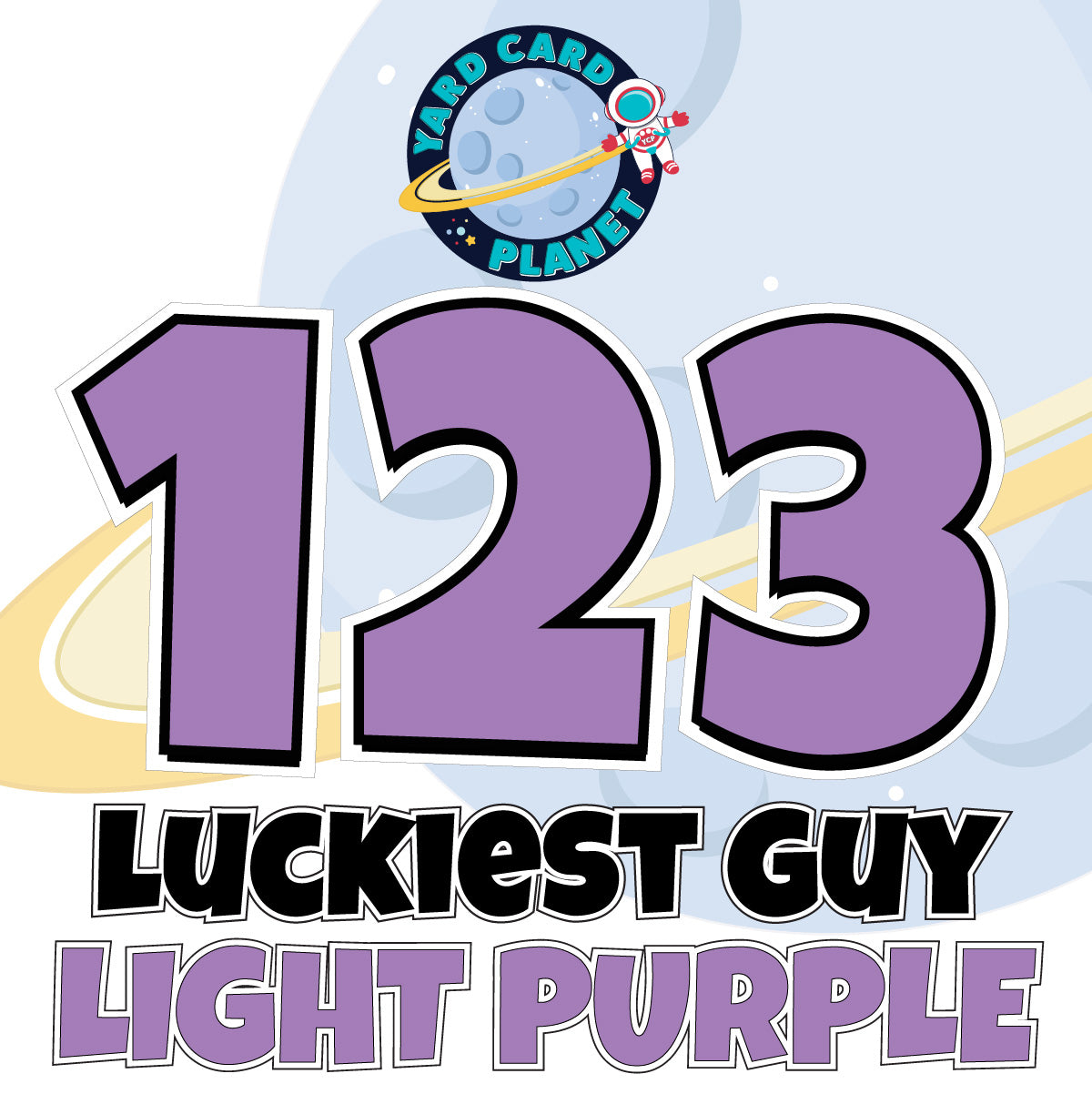 23" Luckiest Guy 27 pc. Number Set in Solid Colors