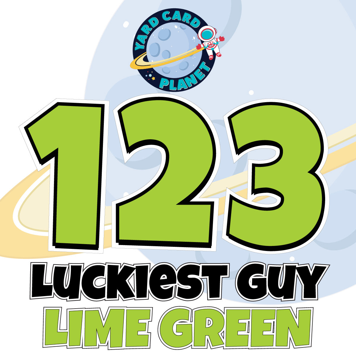 18" Luckiest Guy 52 pc. Numbers and Symbols Set in Solid Colors