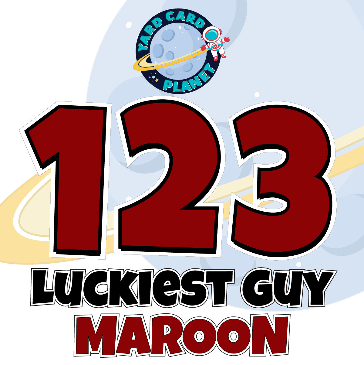 23" Luckiest Guy 27 pc. Number Set in Solid Colors