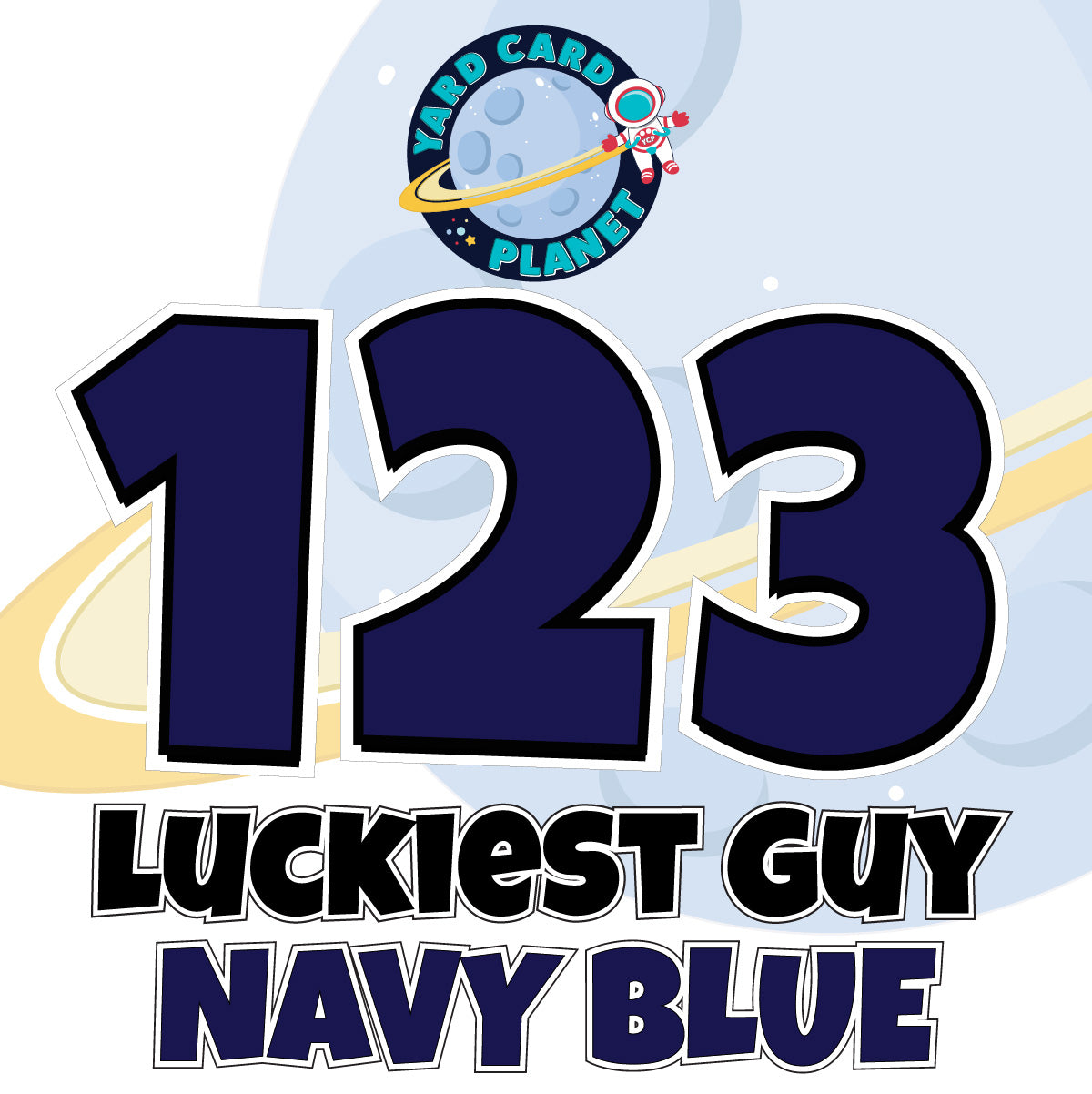 23" Luckiest Guy 27 pc. Number Set in Solid Colors