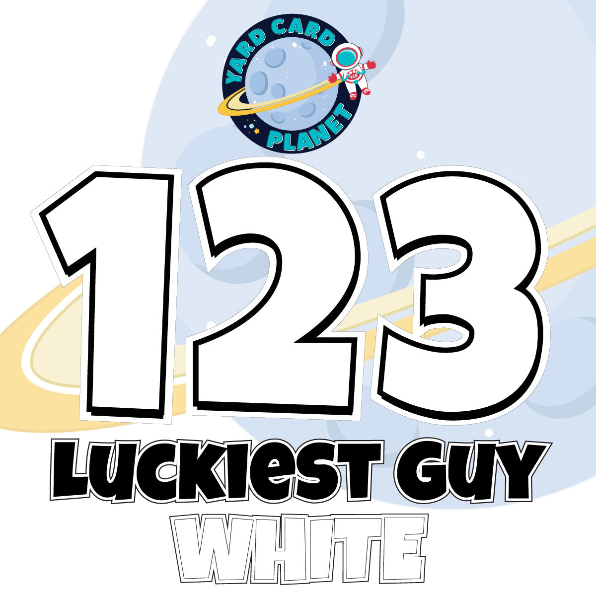 23" Luckiest Guy 27 pc. Number Set in Solid Colors