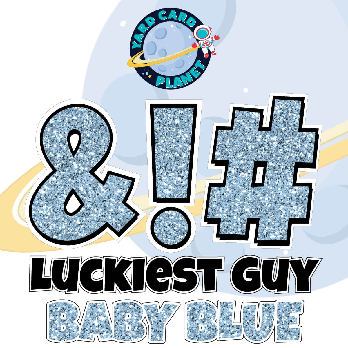 23" Luckiest Guy 21 pc. Symbol Set in Glitter Pattern