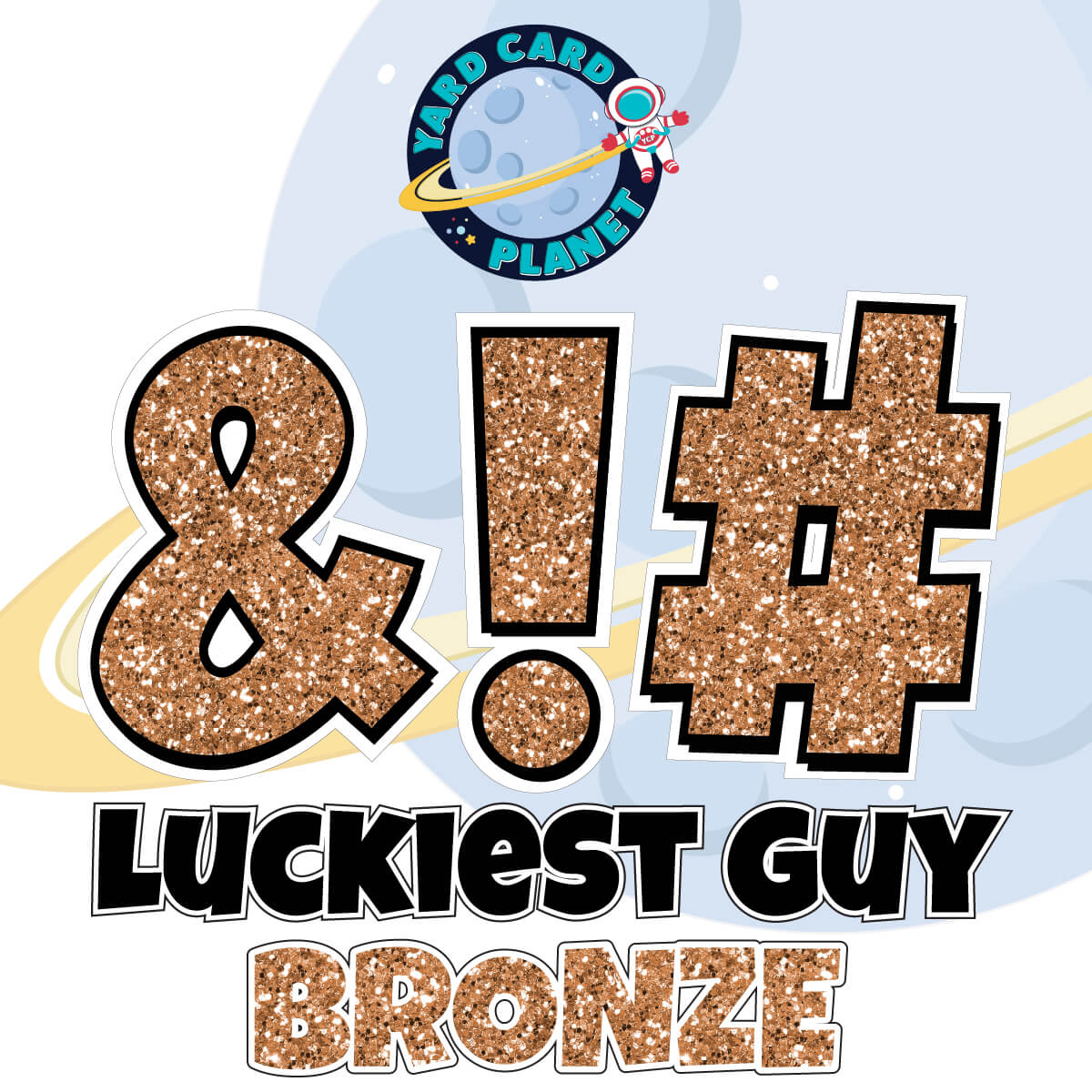 23" Luckiest Guy 21 pc. Symbol Set in Glitter Pattern