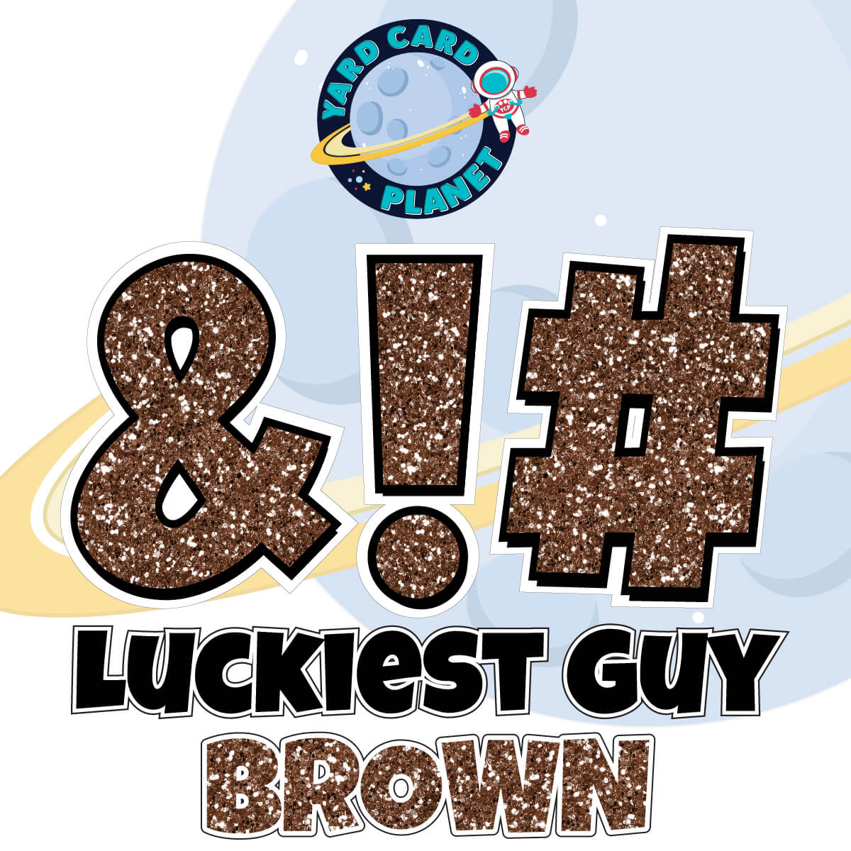 23" Luckiest Guy 21 pc. Symbol Set in Glitter Pattern
