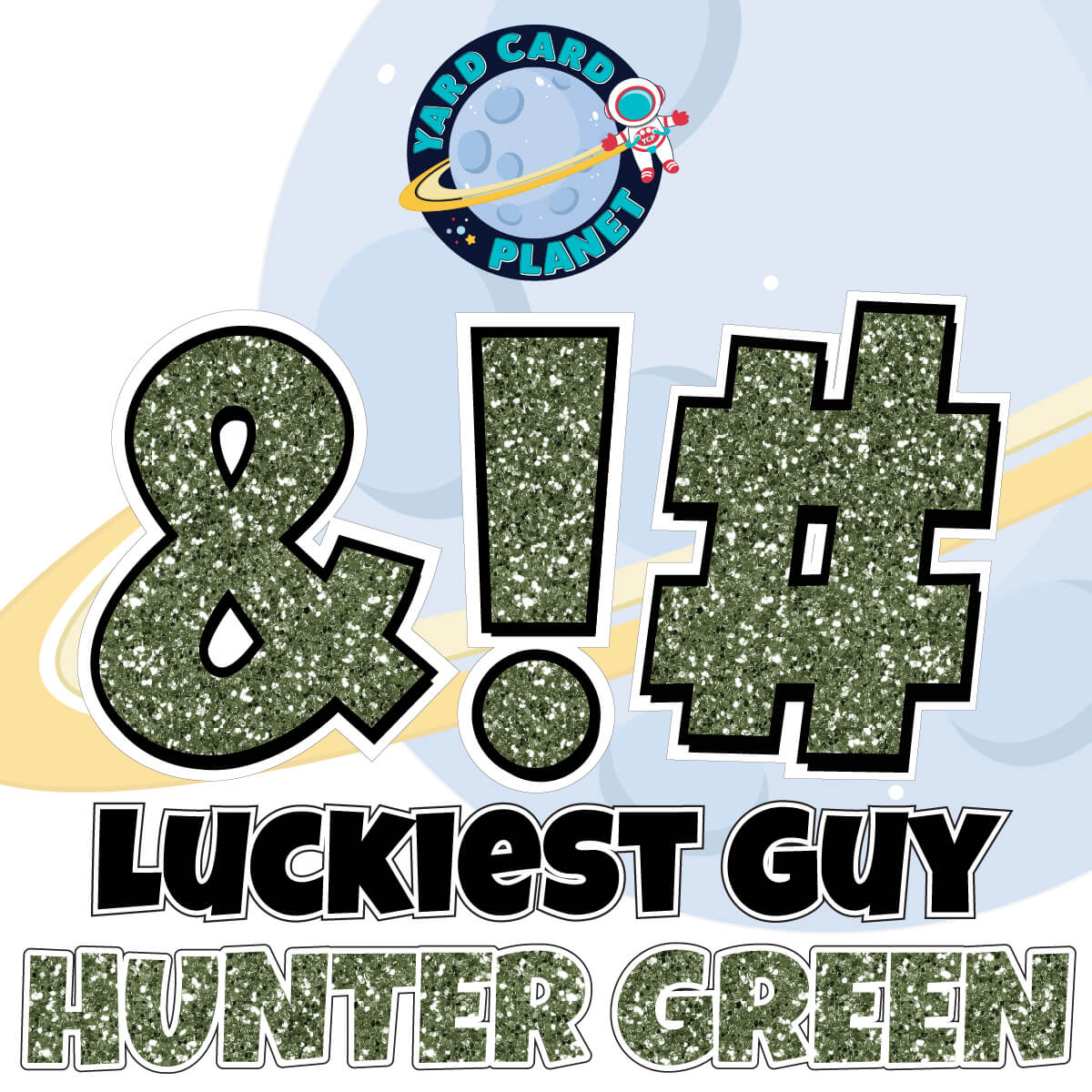 23" Luckiest Guy 21 pc. Symbol Set in Glitter Pattern