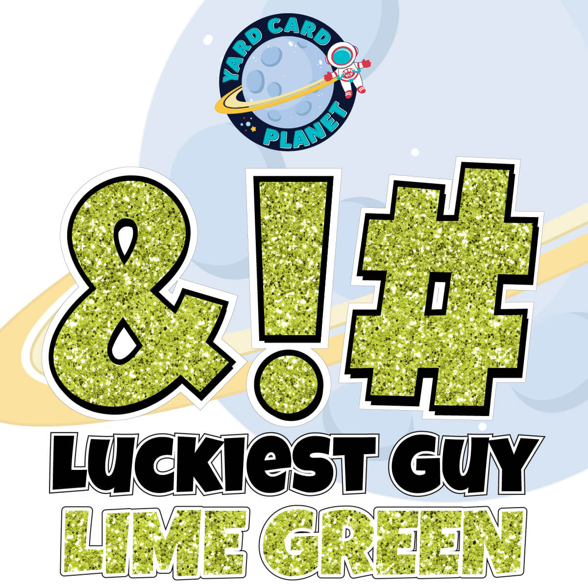 23" Luckiest Guy 21 pc. Symbol Set in Glitter Pattern