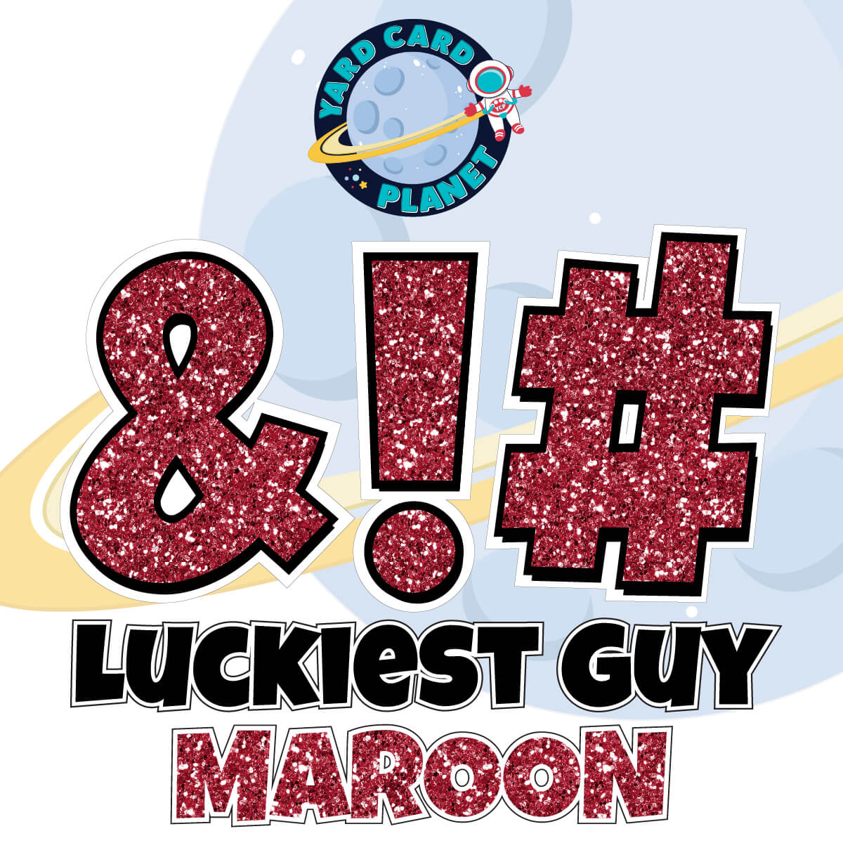 23" Luckiest Guy 21 pc. Symbol Set in Glitter Pattern