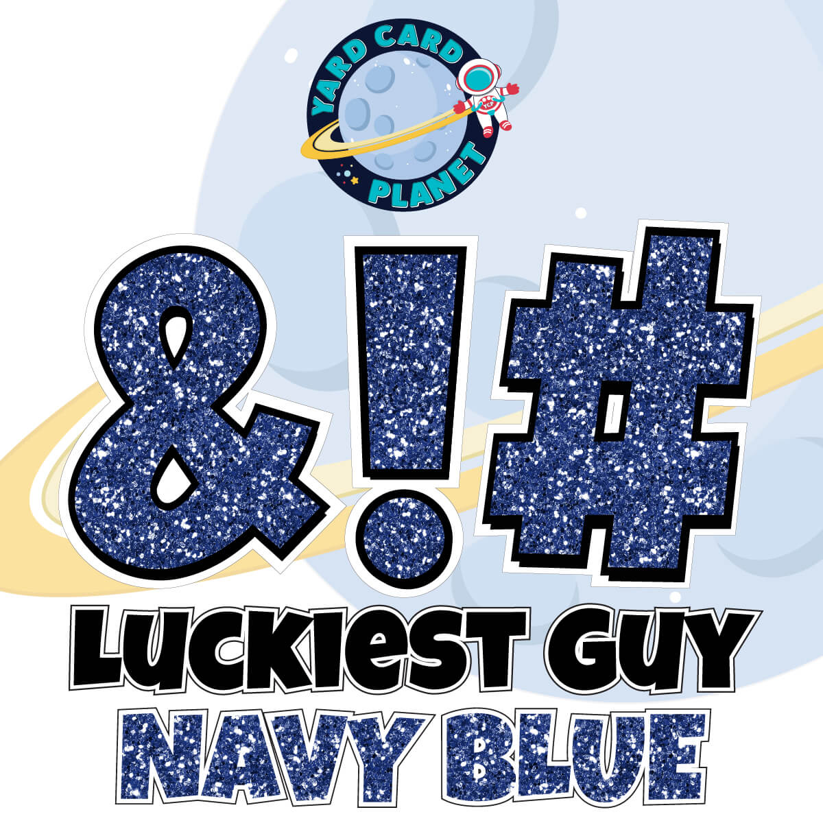 23" Luckiest Guy 21 pc. Symbol Set in Glitter Pattern